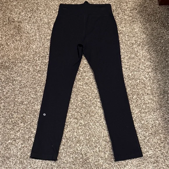Lululemon Black Straight-Leg Pants SZ 8 - Picture 5 of 8